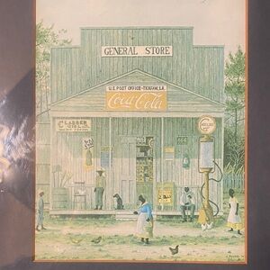 Vintage Jack Meyers framed and matted Print 1975 General Store